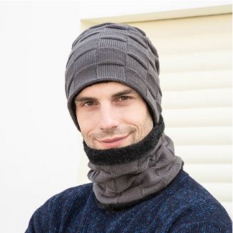Blòk Design Gason an Knitted Hat echap de moso